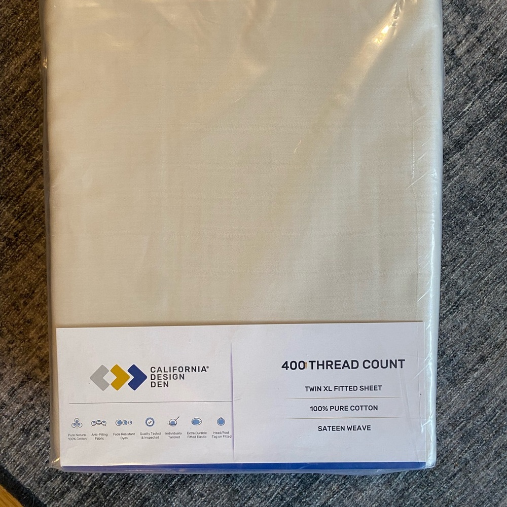 California Design Den Twin XL Fitted Sheet